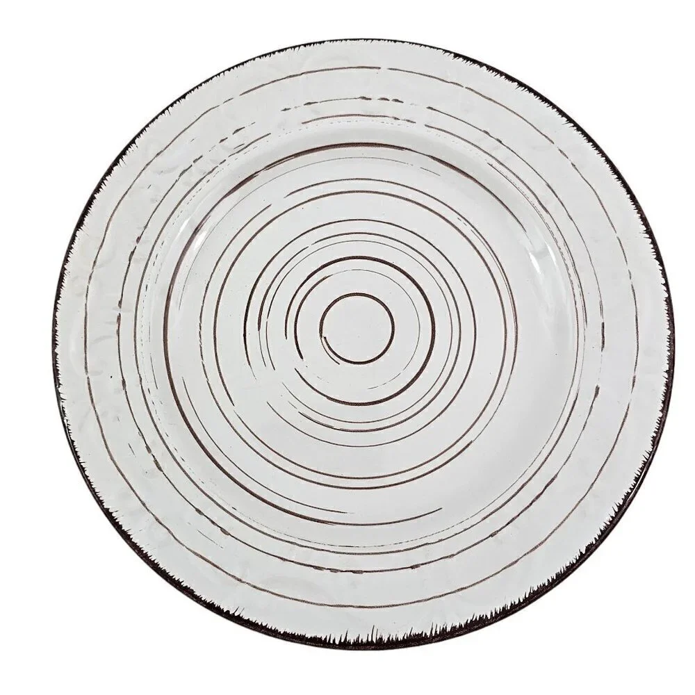 Pfaltzgraff Trellis White 8” Stoneware Salad Luncheon Plates – Set of 3